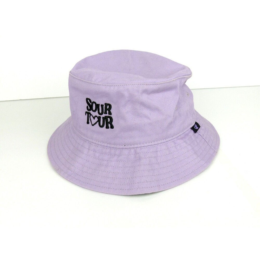 Olivia Rodrigo Sour Tour Violet Bucket Hat Purple Organic Cotton OS Merch Y2K